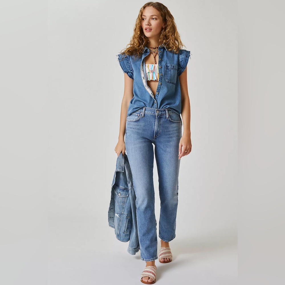 AGOLDE Lyle Mid-Rise Straight Jeans